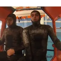تمرین نجات از هلیکوپتر غرق شده در دریا