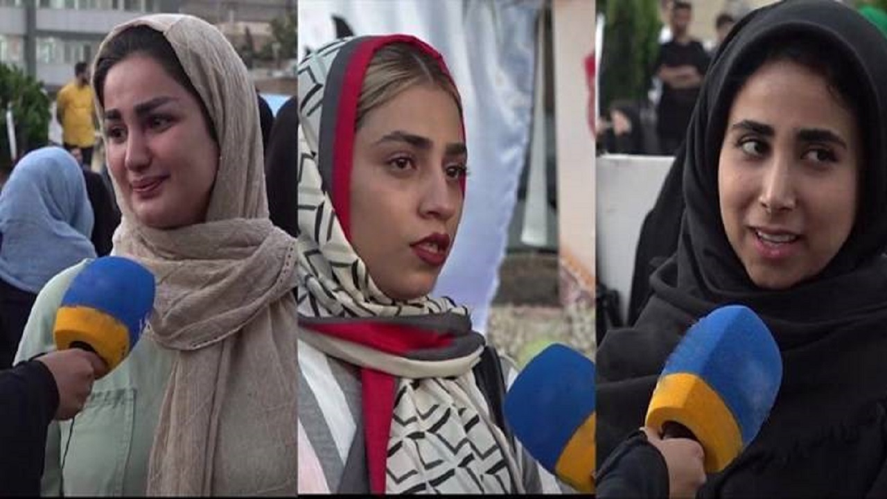 دختر کم‌ حجابی که در اغتشاشات باحجاب شد