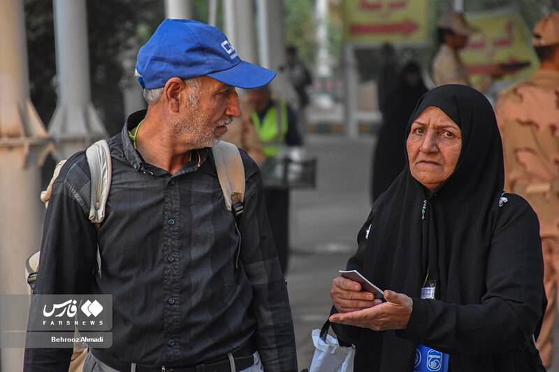 حضور «زن و شوهری» در راهپیمایی اربعین