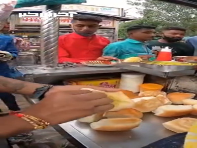 ساندویچی کاملا بهداشتی در هند