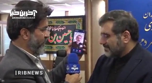 گفتگوی تصویریِ وزیر ارشاد با مهران رجبی درباره مشکل مسکن و معیشت بازیگران