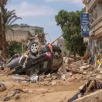 تصاویر آخرالزمانی از سیل وحشتناک لیبی
