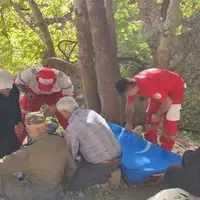 نجات کوهنورد سقوط‌کرده در بنارود طارم