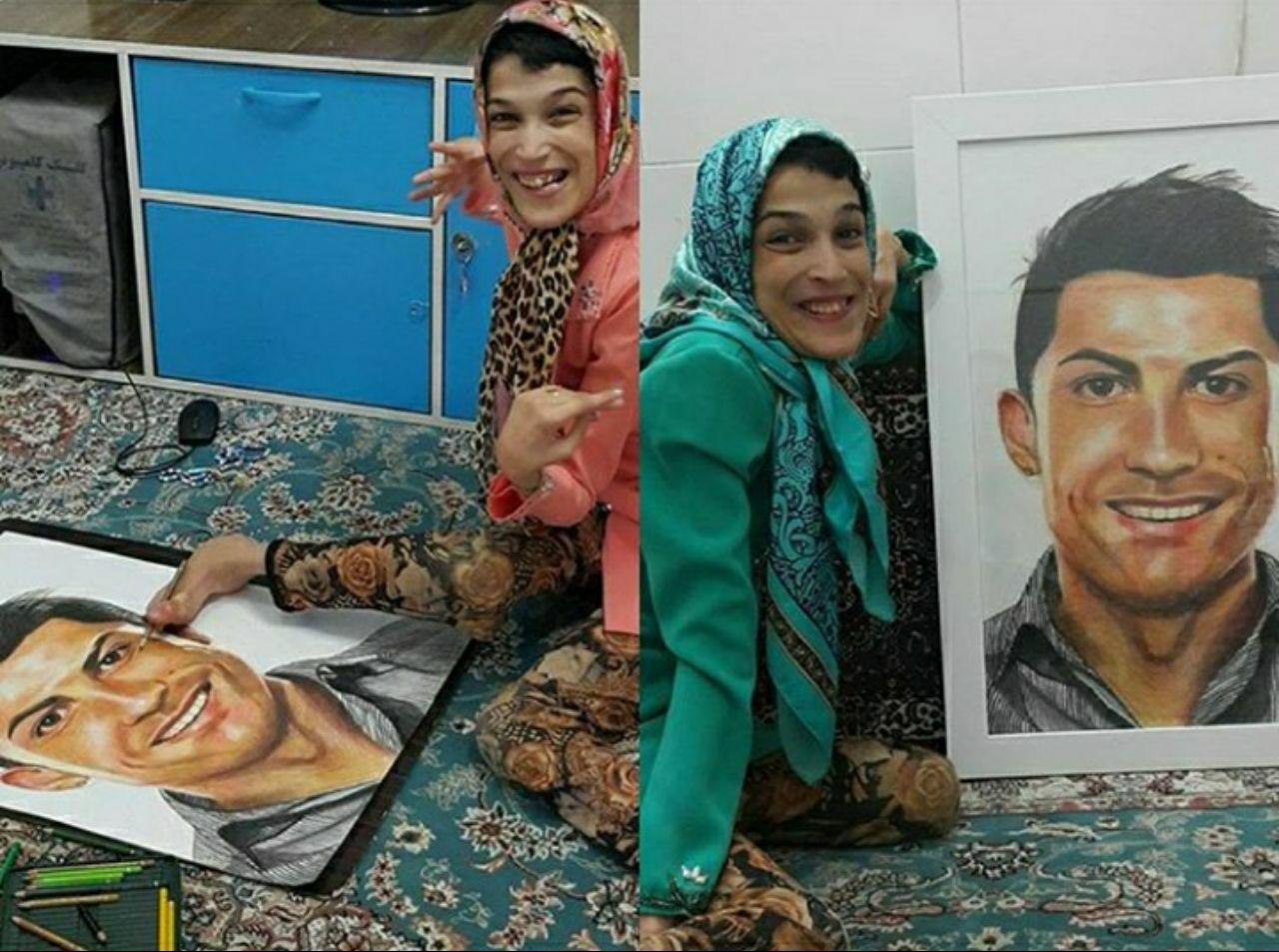 عکس/ دیدار هوادار معلول پرسپولیسی با رونالدو