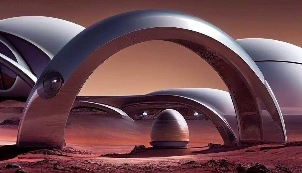 هوش‌مصنوعی شهرهای مریخی آیندگان را به تصویر کشید
