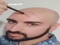 ویدئویی جالب از نقاشی به روی صورت