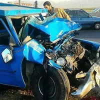 تصادف وانت‌ها در جاده شاهرود - طرود، صحنه مرگ ۲ راننده شد