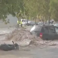 خیابان های اسپانیا به رودخانه های مواج تبدیل شد