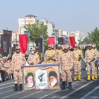 رژه نیرو‌های مسلح در چهارمحال و بختیاری برگزار شد
