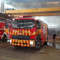 یک واحد صنعتی طعمه حریق شد
