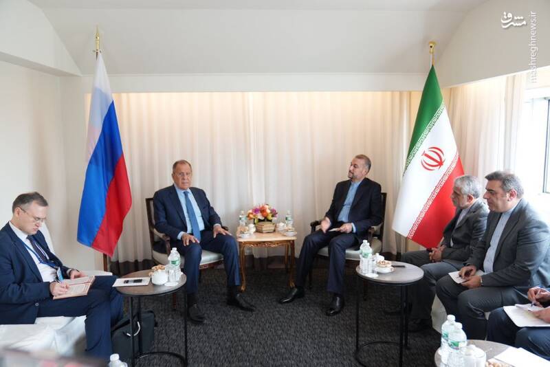 عکس/ دیدار وزیر خارجه برزیل و روسیه با امیرعبداللهیان در نیویورک