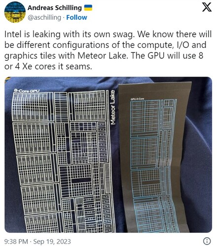 پردازنده های Meteor Lake اینتل با پردازنده های گرافیکی مجتمع قدرتمند در راه اند