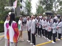 حرکت کاروان ایران به سمت استادیوم مرکز ورزشی المپیک هانگژو