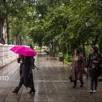 چتر باران بر فراز نقاط مختلف کشور