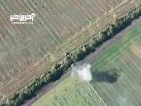 لحظه نبرد ‌تن‌به‌تن تانک پیشرفته ارتش اوکراین با تانک مدرن روسیه