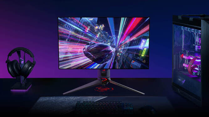 ایسوس مانیتور گیمینگ ROG Swift را با رزولوشن 4K و فناوری OLED معرفی کرد