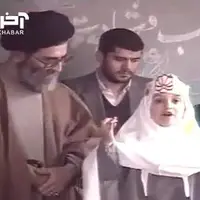تصاویر دیدنی از حضور آیت‌الله خامنه‌ای در مدرسه در دوران ریاست جمهوری