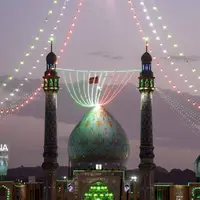عکس/ مسجد مقدس جمکران در شب آغاز امامت حضرت بقیه‌الله (عج)