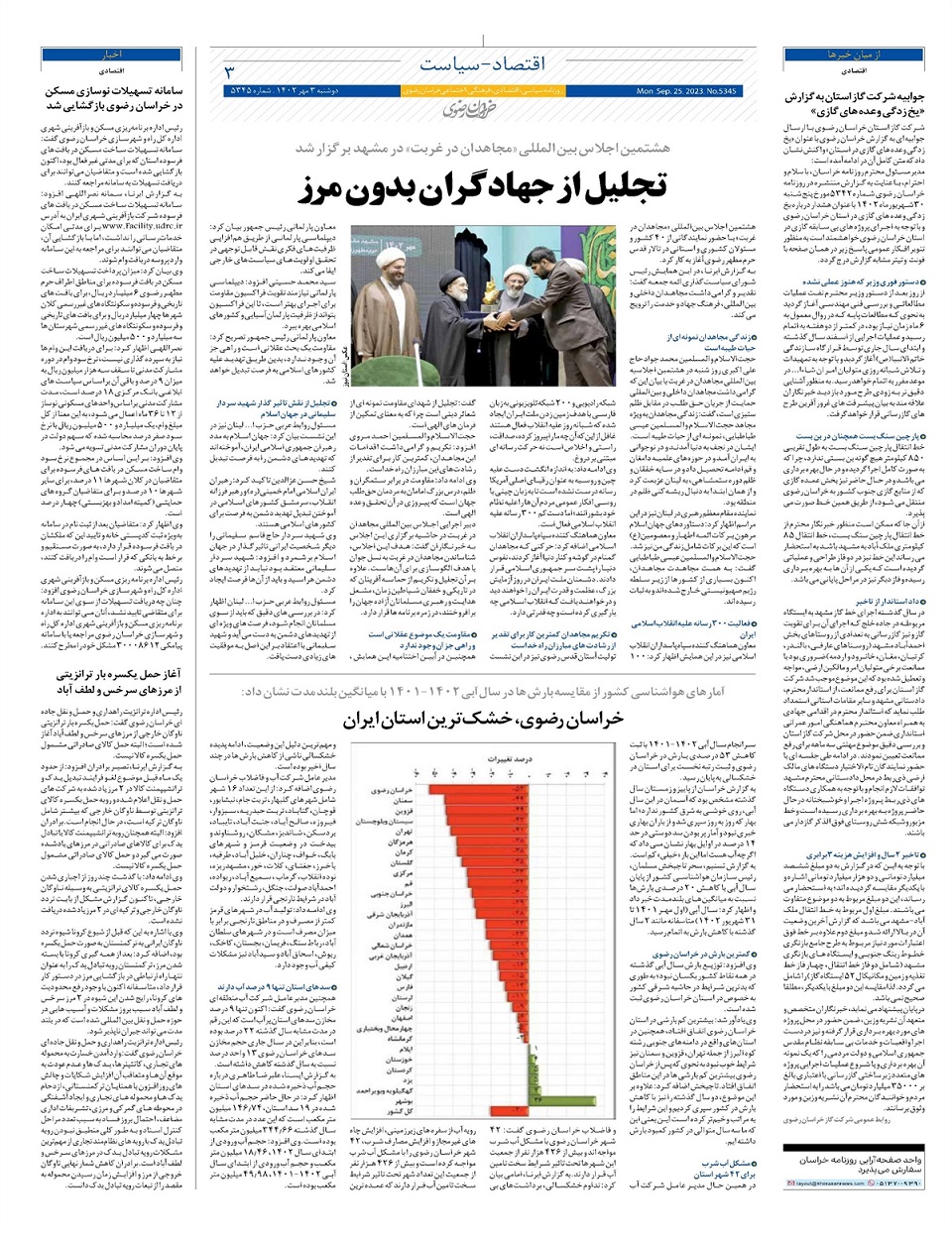 روزنامه خراسان رضوی