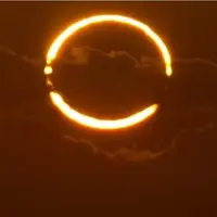 تصویر روز ناسا؛ طلوع خورشیدگرفتگی حلقه‌ آتش