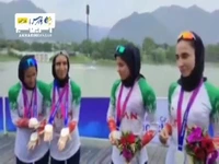 دستان پینه بسته دختران مدال‌آور قایقرانی ایران