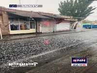 بارش شدید تگرگ و باران در آذربایجان غربی