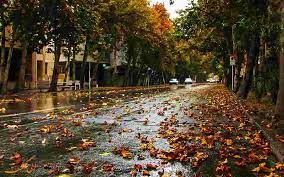 بارش باران پاییزی در مازندران