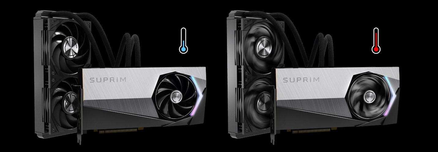 عرضه کارت گرافیک MSI RTX 4090 SUPRIM LIQUID X با سیستم خنککننده پیشرفته