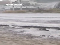 بارش تگرگ شدید در طائف عربستان