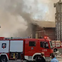 آتش سوزی در انبار سازمان هواپیمایی کشوری 