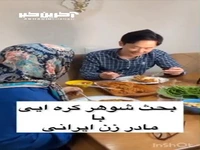فارسی حرف زدن داماد کره‌ای با مادرزن ایرانی در خصوص قیمه بادمجان!
