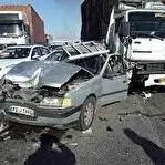 برخورد خودروی سواری و تریلی در آزادراه ساوه - تهران 8 کشته و مصدوم برجا گذاشت