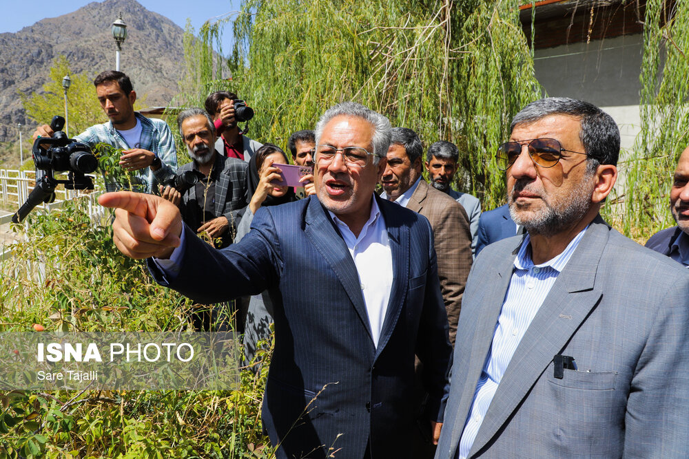عکس/ سفر ضرغامی به جیرفت