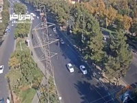 حادثه‌ای که روز گذشته سبب ترافیک بزرگراه شهید بابانظر مشهد شد