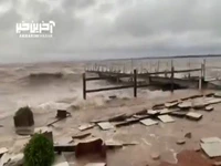 تصاویری از شدت طوفان در برزیل