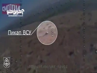 سربازان ارتش اوکراین چند ثانیه قبل از برخورد پهپاد انتحاری
