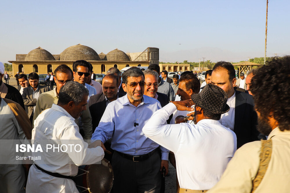 عکس/ سفر ضرغامی به جیرفت