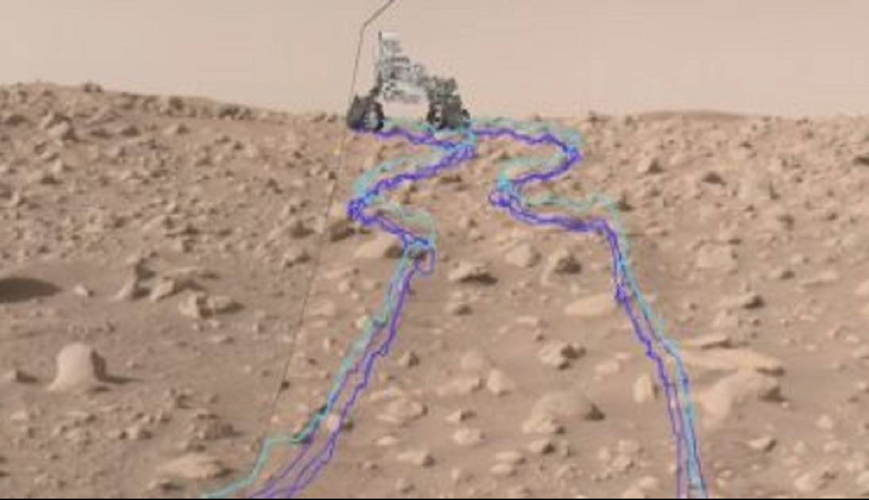 جزئیاتی از حرکت خودران یک مریخ نورد در سخت‌ترین مسیر‌ها