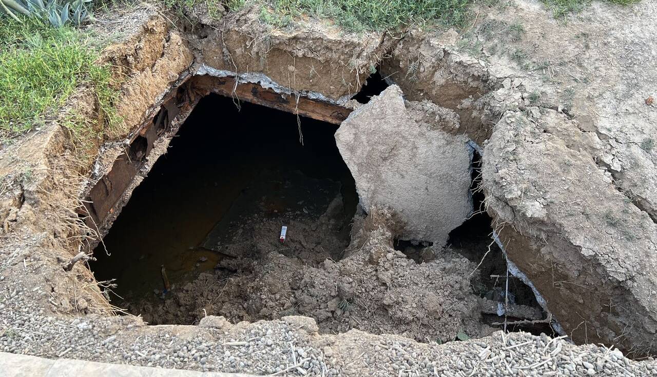 حادثه در میدان بازار پردیس کیش فرونشست نبود