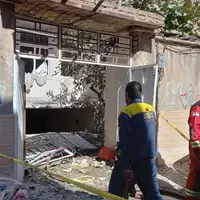 انفجار و تخریب یک منزل مسکونی در قم