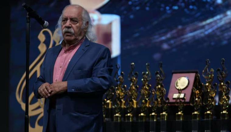 بهزاد فراهانی به همراه همسر و دخترش در جشن حافظ