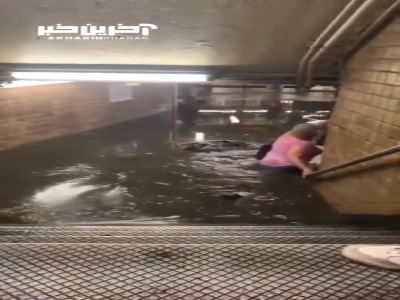 سیلابی که خیابان‌های نیویورک را به زباله‌دانی تبدیل کرد