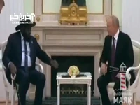 آموزش استفاده از هدست ترجمه توسط پوتین به رئیس جمهور سودان جنوبی