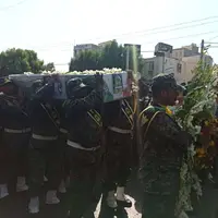 پیکر فرمانده عملیات یگان امداد بندرعباس تشییع شد