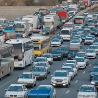 ترافیک سنگین در آزادراه تهران - کرج - قزوین