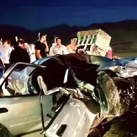 تصادف مرگبار کامیون و زانتیا در محور ارومیه - سلماس