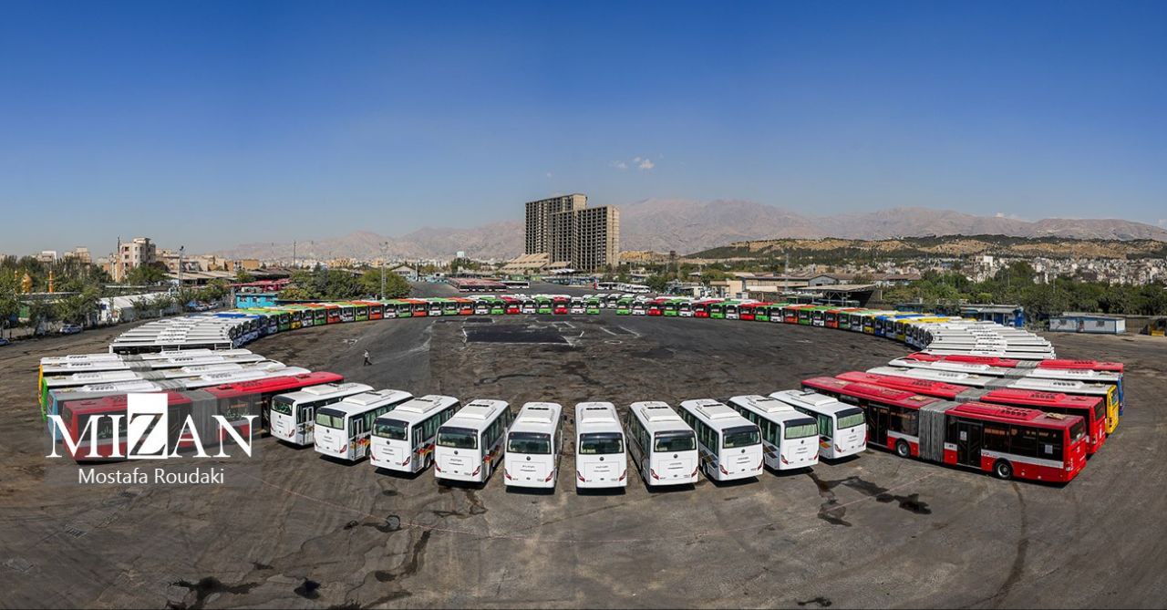 آیین بهره‌برداری از طرح نوسازی حمل‌ونقل عمومی تهران