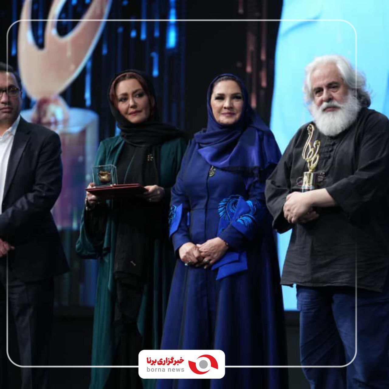 حضور هنرمندان در مراسم اهدای جوائز جشن حافظ
