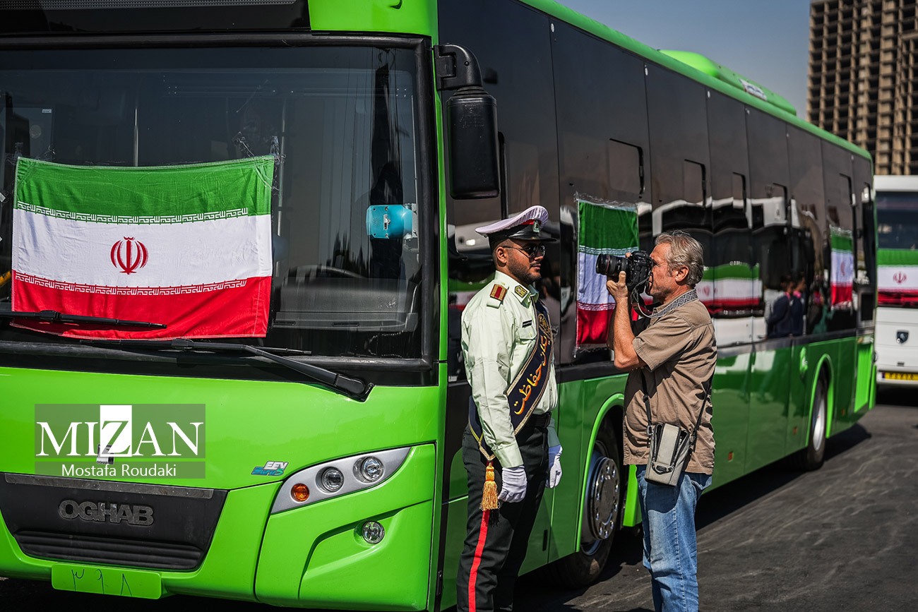 آیین بهره‌برداری از طرح نوسازی حمل و نقل عمومی تهران