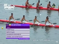 صعود ایران در دور مقدماتی قایقرانی 4 نفره 